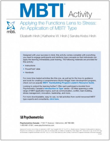 Applying the Function Lens to Stress